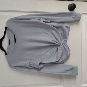 Cropped Twist Front Sweatshirt